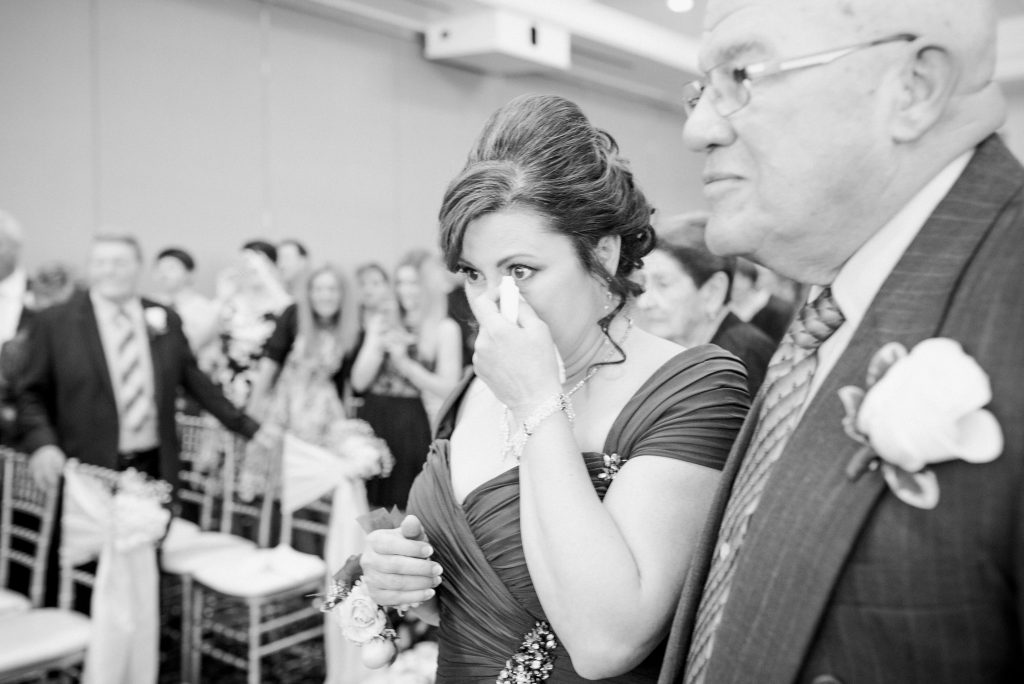mother of the bride crying