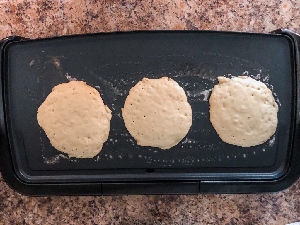pancakes cooking