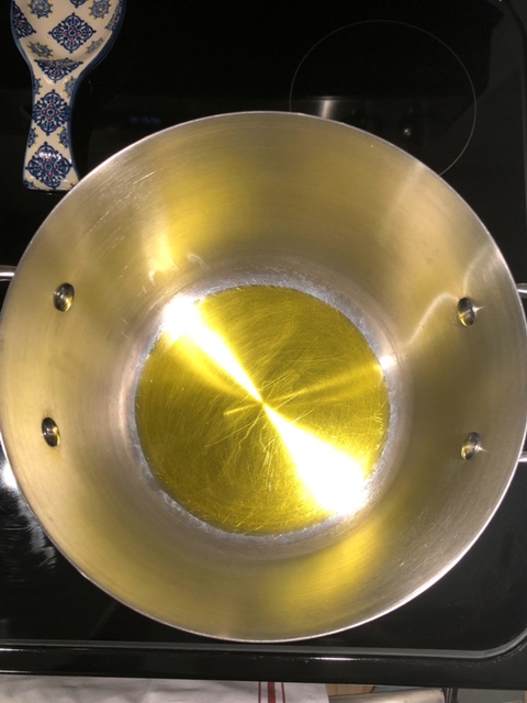 olive oil heating